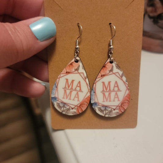 Mama pale flowers TD Earring