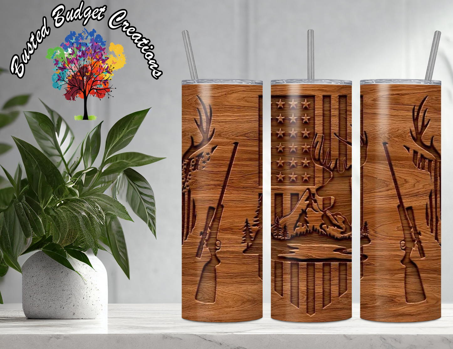 3D Hunting Plaque Tumbler