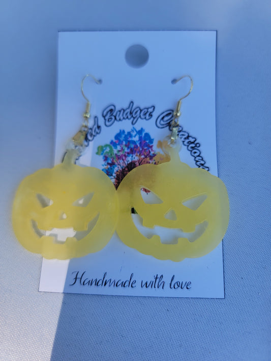 Jack o lantern earrings