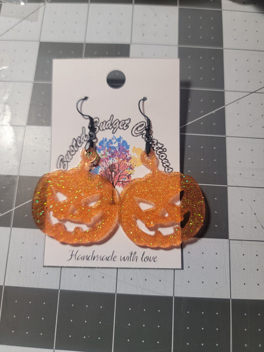 Darice Pumpkin Jack-o'-lantern Earrings